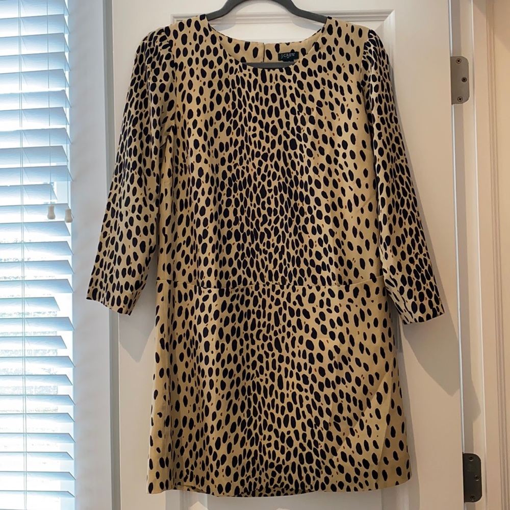Jcrew leopard print dress